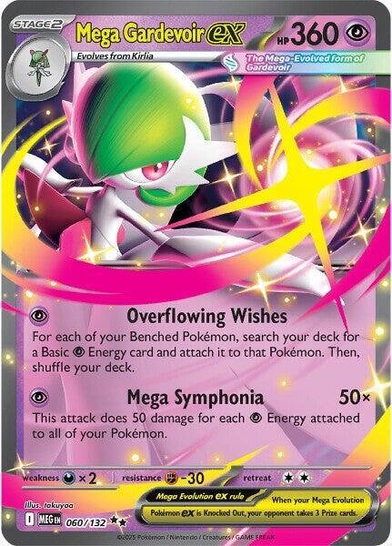 Mega Gardevoir ex 060/132 Holofoil ME01: Mega Evolution