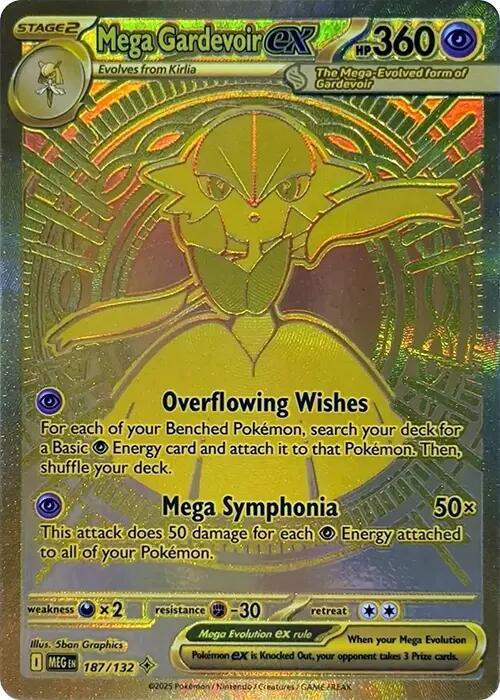 Mega Gardevoir ex 187/132 Holofoil ME01: Mega Evolution Mega Gardevoir ex 187/132 Holofoil ME01: Mega Evolution