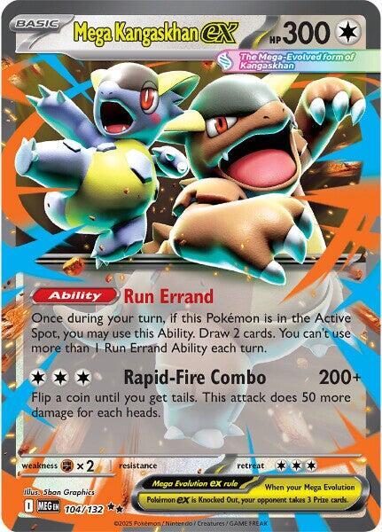 Mega Kangaskhan ex 104/132 Holofoil ME01: Mega Evolution