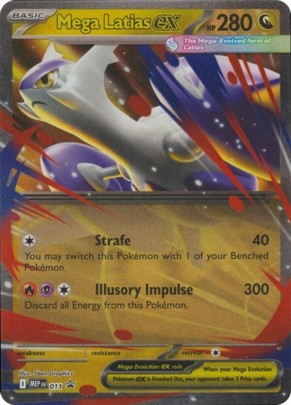 Mega Latias ex 011 Holofoil ME: Mega Evolution Promo Mega Latias ex 011 Holofoil ME: Mega Evolution Promo