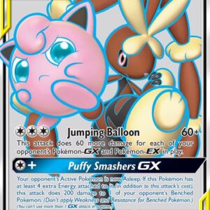 Mega Lopunny & Jigglypuff GX (Full Art) 225/236 Holofoil SM – Cosmic Eclipse
