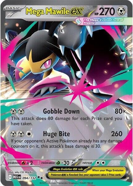 Mega Mawile ex 094/132 Holofoil ME01: Mega Evolution