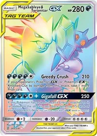 Mega Sableye & Tyranitar GX (Secret) | 245/236 | Holofoil | SM - Unified Minds Mega Sableye & Tyranitar GX (Secret) | 245/236 | Holofoil | SM - Unified Minds
