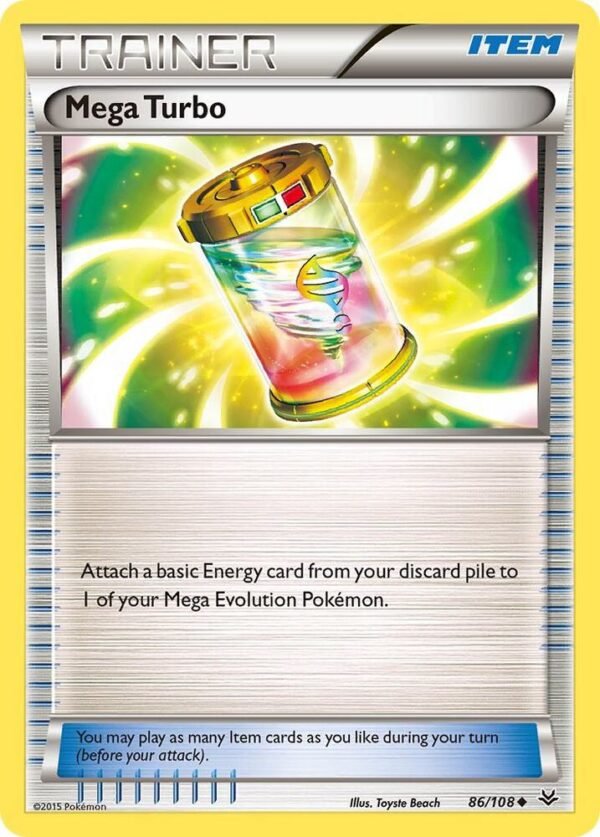 Mega Turbo 86/108 Reverse Holofoil XY – Roaring Skies