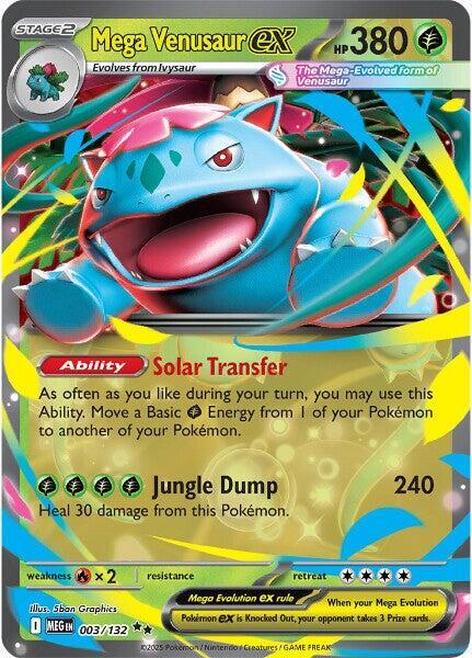 Mega Venusaur ex 003/132 Holofoil ME01: Mega Evolution