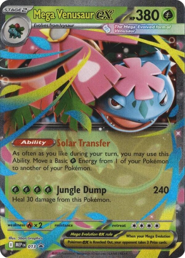 Mega Venusaur ex 013 Holofoil ME: Mega Evolution Promo