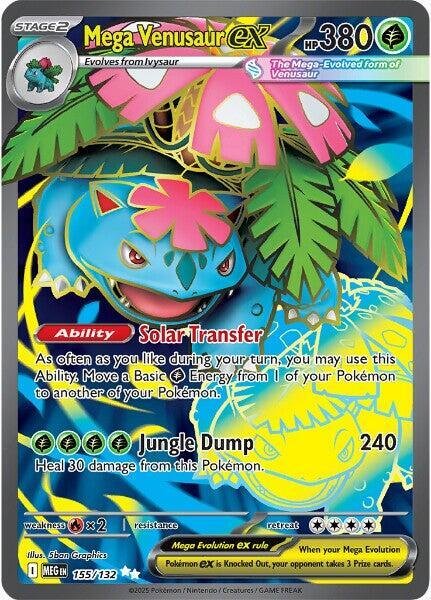 Mega Venusaur ex 155/132 Holofoil ME01: Mega Evolution Mega Venusaur ex 155/132 Holofoil ME01: Mega Evolution