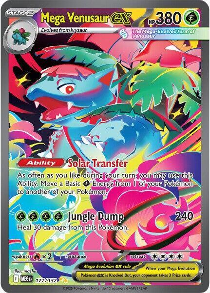 Mega Venusaur ex 177/132 Holofoil ME01: Mega Evolution