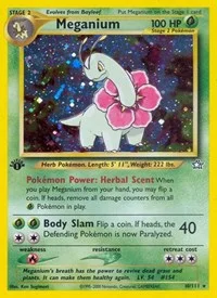 Meganium (10) | 010/111 | 1st Edition Holofoil | Neo Genesis