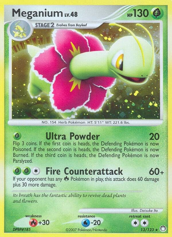 Meganium 13/123 Reverse Holofoil Mysterious Treasures Meganium 13/123 Reverse Holofoil Mysterious Treasures