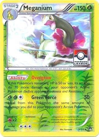 Meganium 3/122 (Pokemon League) 003/122 Reverse Holofoil League & Championship Cards Meganium 3/122 (Pokemon League) 003/122 Reverse Holofoil League & Championship Cards