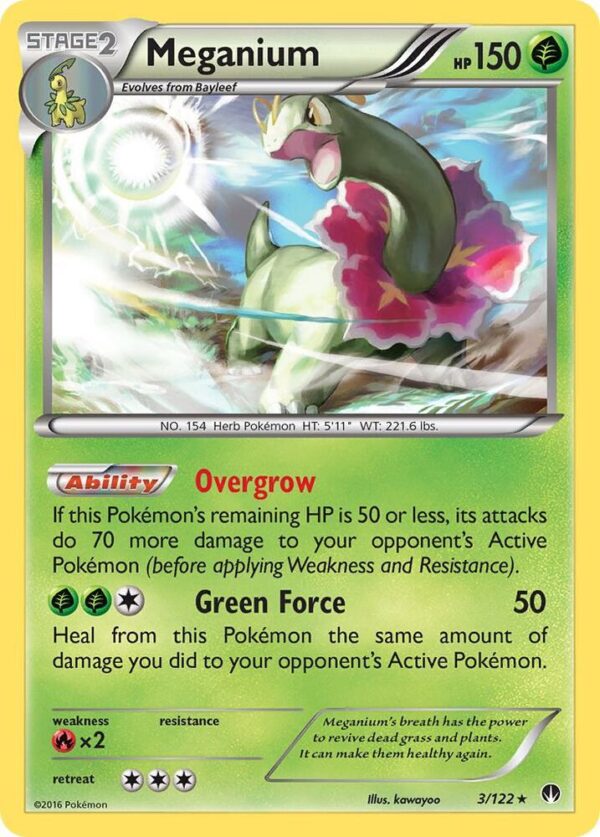 Meganium 3/122 Reverse Holofoil XY – BREAKpoint
