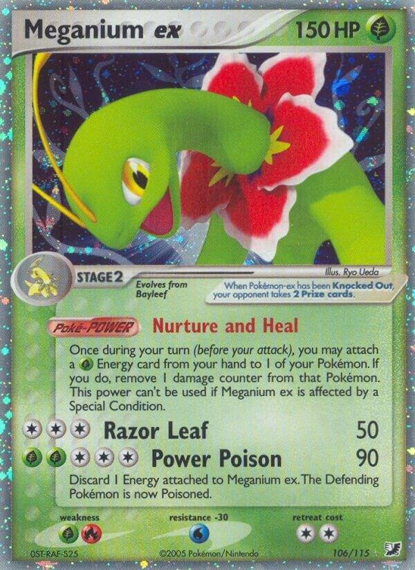 Meganium ex 106/115 Holofoil Unseen Forces Meganium ex 106/115 Holofoil Unseen Forces