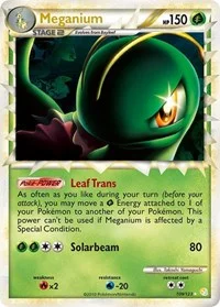 Meganium (Prime) | 109/123 | Holofoil | HeartGold SoulSilver