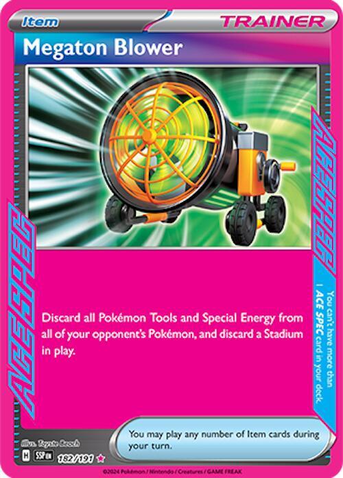 Megaton Blower 182/191 Holofoil SV08: Surging Sparks Megaton Blower 182/191 Holofoil SV08: Surging Sparks
