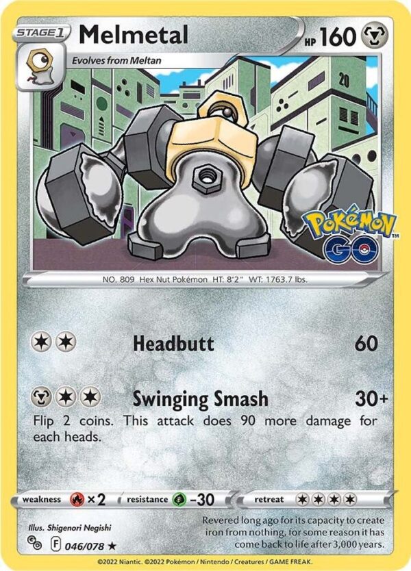 Melmetal 046/078 Holofoil Pokemon GO
