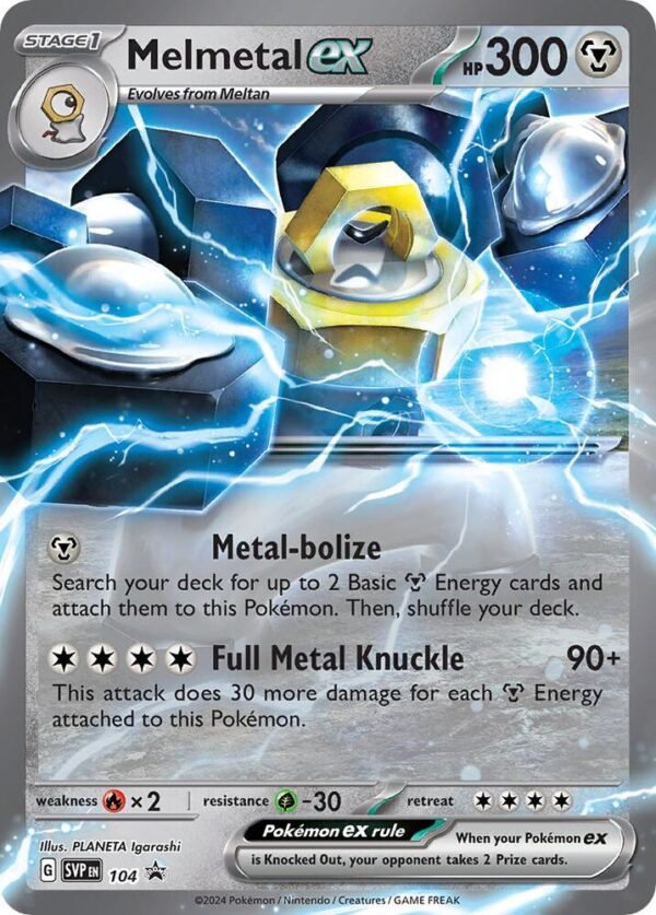 Melmetal ex 104 Holofoil SV: Scarlet & Violet Promo Cards Melmetal ex 104 Holofoil SV: Scarlet & Violet Promo Cards