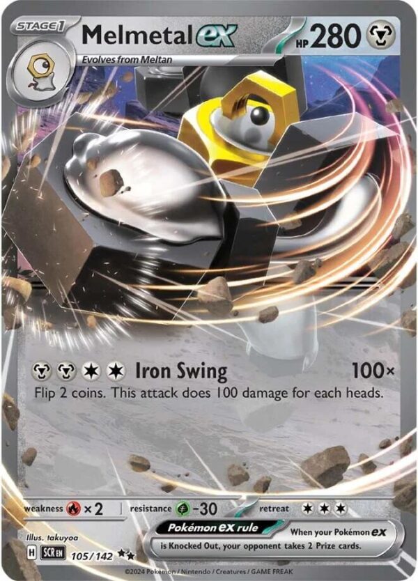 Melmetal ex 105/142 Holofoil SV07: Stellar Crown Melmetal ex 105/142 Holofoil SV07: Stellar Crown