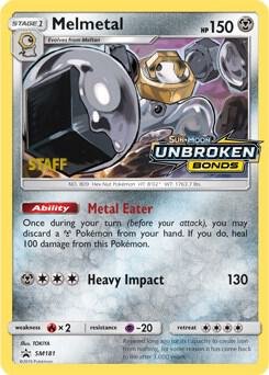 Melmetal SM181 (Prerelease) [Staff] Holofoil SM Promos