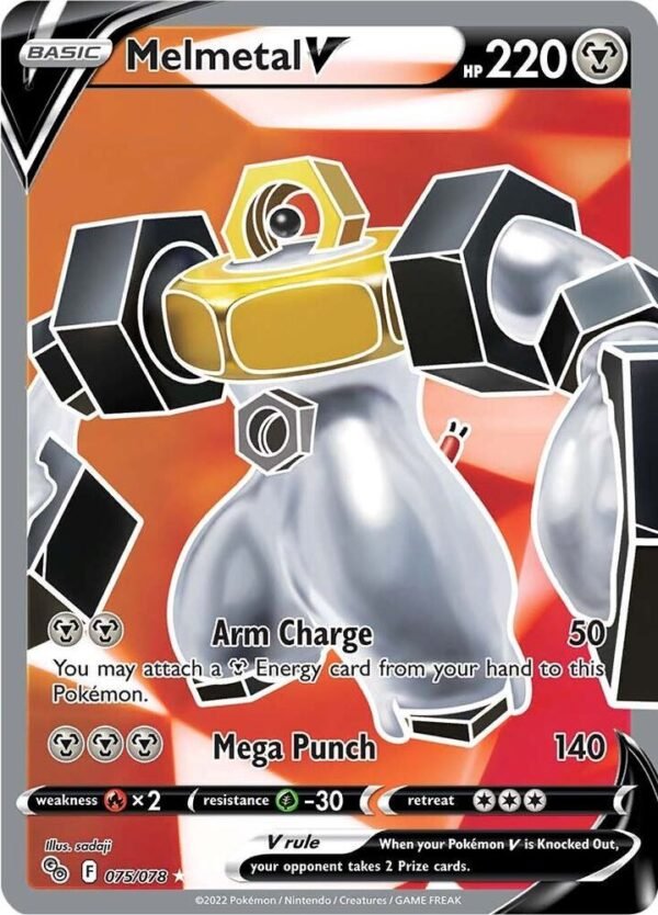 Melmetal V (Full Art) 075/078 Holofoil Pokemon GO