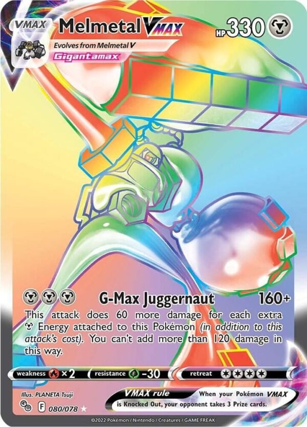 Melmetal VMAX (Secret) 080/078 Holofoil Pokemon GO