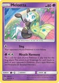 Meloetta | 104/214 | Reverse Holofoil | SM - Lost Thunder Meloetta | 104/214 | Reverse Holofoil | SM - Lost Thunder