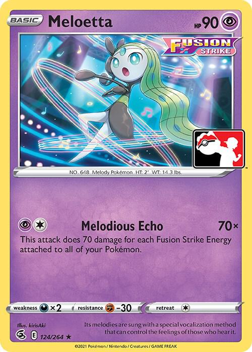 Meloetta 124/264 Holofoil Prize Pack Series Cards