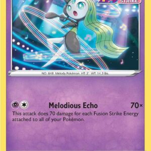 Meloetta 124/264 Reverse Holofoil SWSH08: Fusion Strike Meloetta 124/264 Reverse Holofoil SWSH08: Fusion Strike