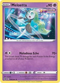 Meloetta | 124/264 | Normal | SWSH08: Fusion Strike