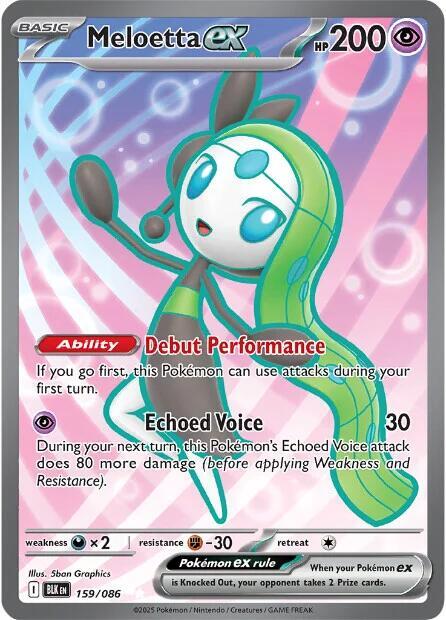 Meloetta ex 159/086 Holofoil SV: Black Bolt
