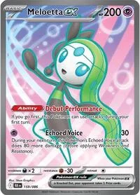 Meloetta ex | 159/086 | Holofoil | SV: Black Bolt