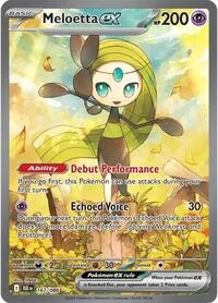 Meloetta ex | 167/086 | Holofoil | SV: Black Bolt Meloetta ex | 167/086 | Holofoil | SV: Black Bolt