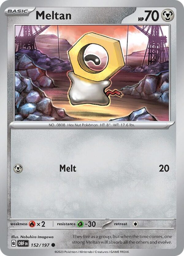 Meltan 152/197 Normal SV03: Obsidian Flames Meltan 152/197 Normal SV03: Obsidian Flames