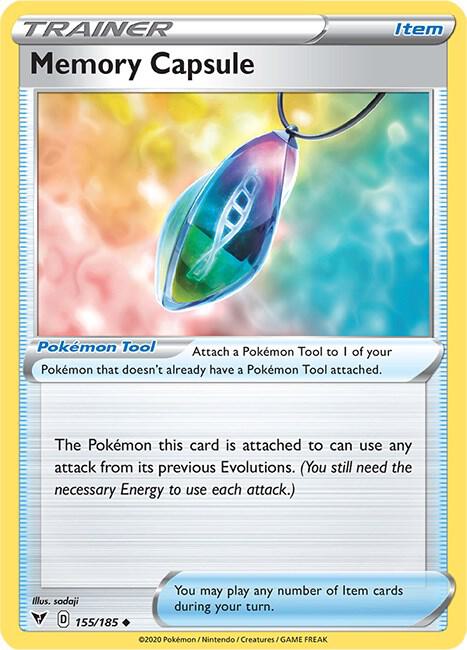 Memory Capsule 155/185 Reverse Holofoil SWSH04: Vivid Voltage Memory Capsule 155/185 Reverse Holofoil SWSH04: Vivid Voltage