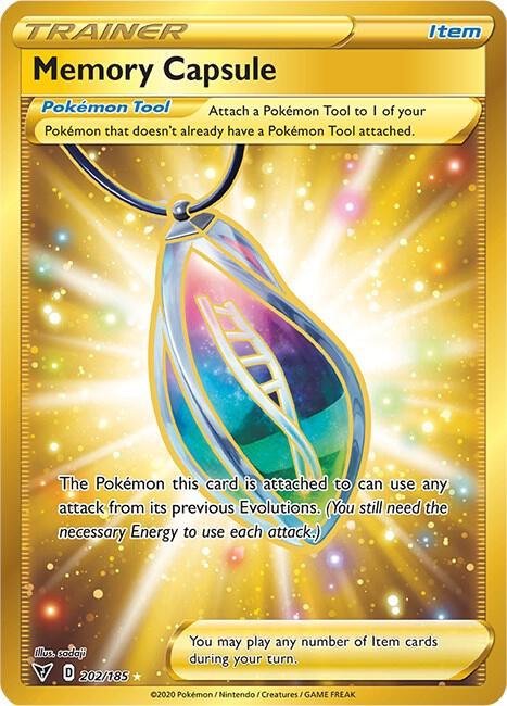 Memory Capsule (Secret) 202/185 Holofoil SWSH04: Vivid Voltage