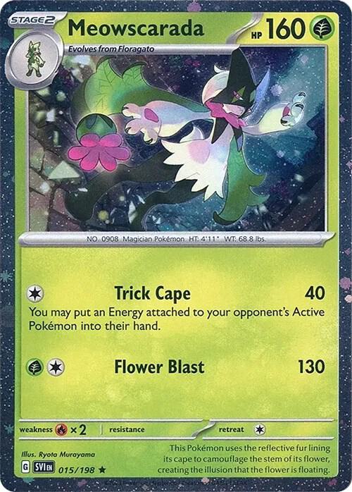 Meowscarada 015/198 (Cosmos Holo) Holofoil Miscellaneous Cards & Products Meowscarada 015/198 (Cosmos Holo) Holofoil Miscellaneous Cards & Products