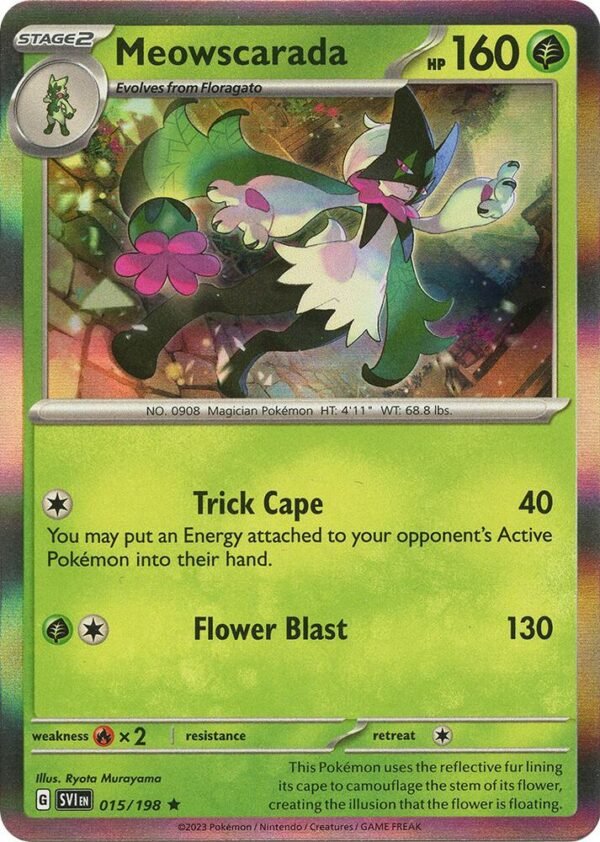 Meowscarada 015/198 Holofoil SV01: Scarlet & Violet Base Set