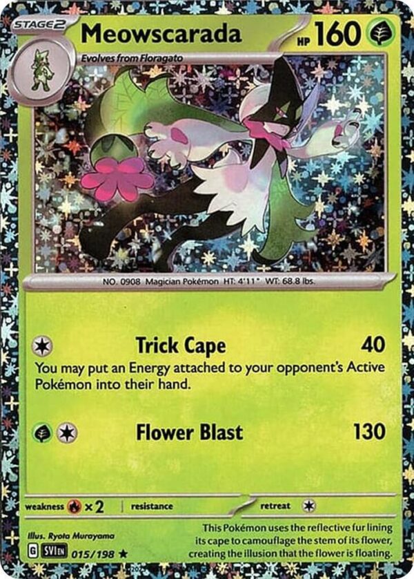 Meowscarada 015/198 (Sparkle Holo) Holofoil Miscellaneous Cards & Products Meowscarada 015/198 (Sparkle Holo) Holofoil Miscellaneous Cards & Products