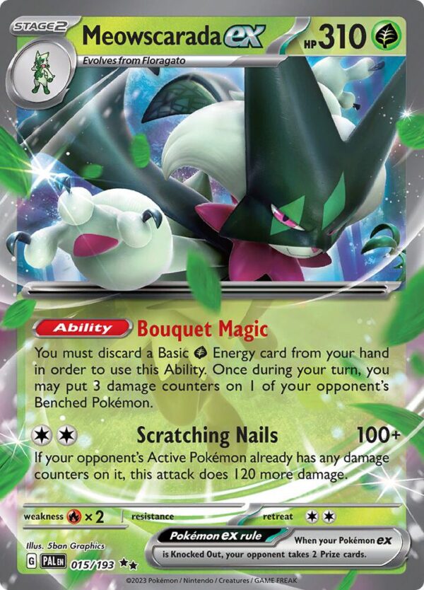 Meowscarada ex 015/193 Holofoil SV02: Paldea Evolved