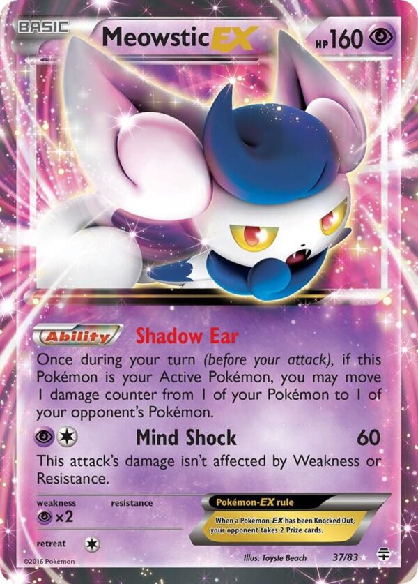 Meowstic EX 37/83 Holofoil Generations