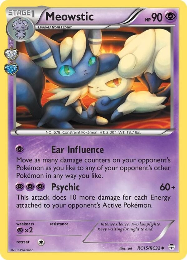 Meowstic RC15/RC32 Holofoil Generations: Radiant Collection