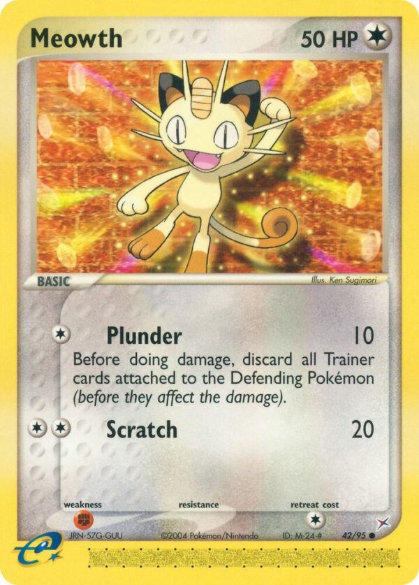 Meowth 42/95 Normal Team Magma vs Team Aqua