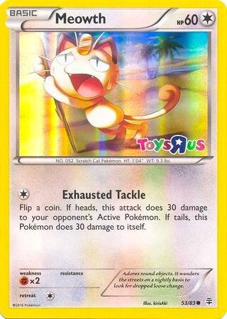 Meowth 53/83 (Toys R Us Promo) 053/083 Holofoil Miscellaneous Cards & Products
