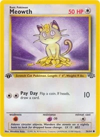 Meowth | 56/64 | 1st Edition | Jungle