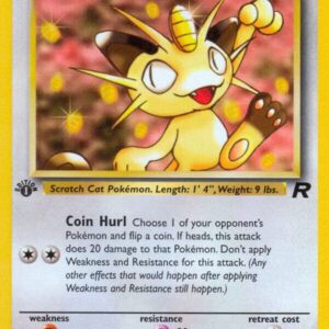 Meowth 62/82 1st Edition Team Rocket Meowth 62/82 1st Edition Team Rocket