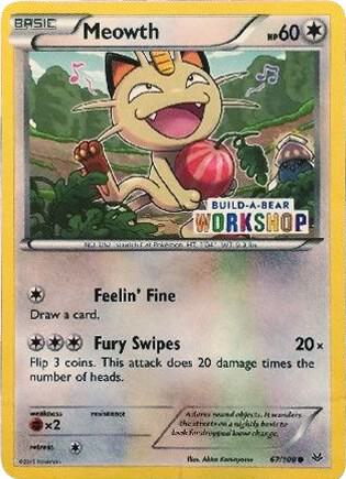 Meowth 67/108 (Build-A-Bear Workshop Exclusive) 067/108 Normal Miscellaneous Cards & Products