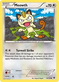 Meowth | 74/124 | Reverse Holofoil | XY - Fates Collide