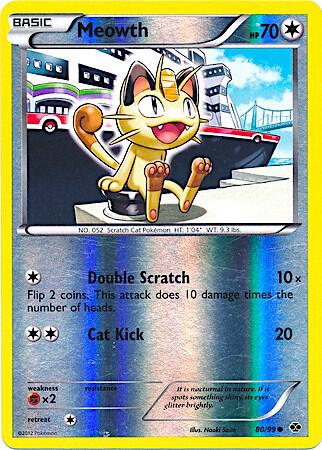 Meowth 80/99 (Mirror Reverse Holo) 080/099 Reverse Holofoil Miscellaneous Cards & Products Meowth 80/99 (Mirror Reverse Holo) 080/099 Reverse Holofoil Miscellaneous Cards & Products