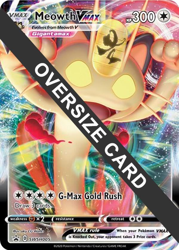 Meowth VMAX SWSH005 Holofoil Jumbo Cards Meowth VMAX SWSH005 Holofoil Jumbo Cards