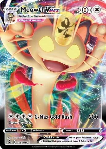 Meowth VMAX SWSH005 Holofoil SWSH: Sword & Shield Promo Cards Meowth VMAX SWSH005 Holofoil SWSH: Sword & Shield Promo Cards